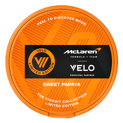 Velo McLaren Sweet Papaya Limited Edition Nicotine Pouches