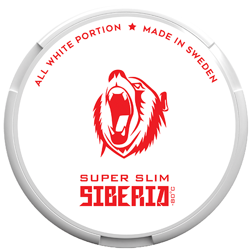 Siberia All-White Portion Extremely Strong Snus SuperSlim