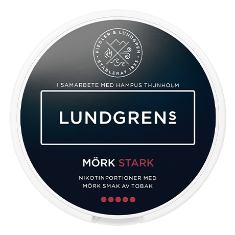Lundgrens Mörk Stark All White Nicotine Pouches