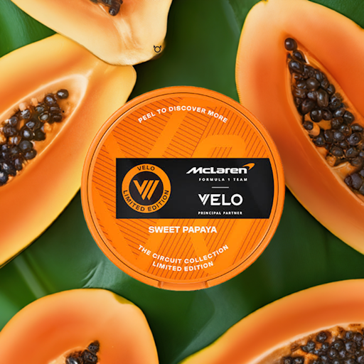 Velo McLaren Sweet Papaya Limited Edition Nicotine Pouches