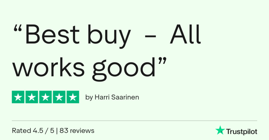 Trustpilot Review Harri Saarinen