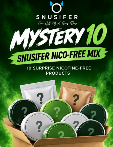 snusifer mystery 10 nico free mix square